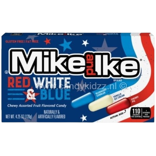Mike And Ike - Red, White, Blue