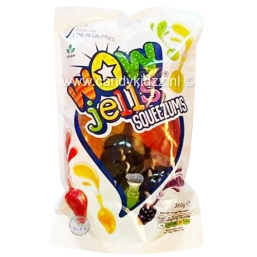 Wow Jells Squeezums Vegan Jelly Fruit (360gr)